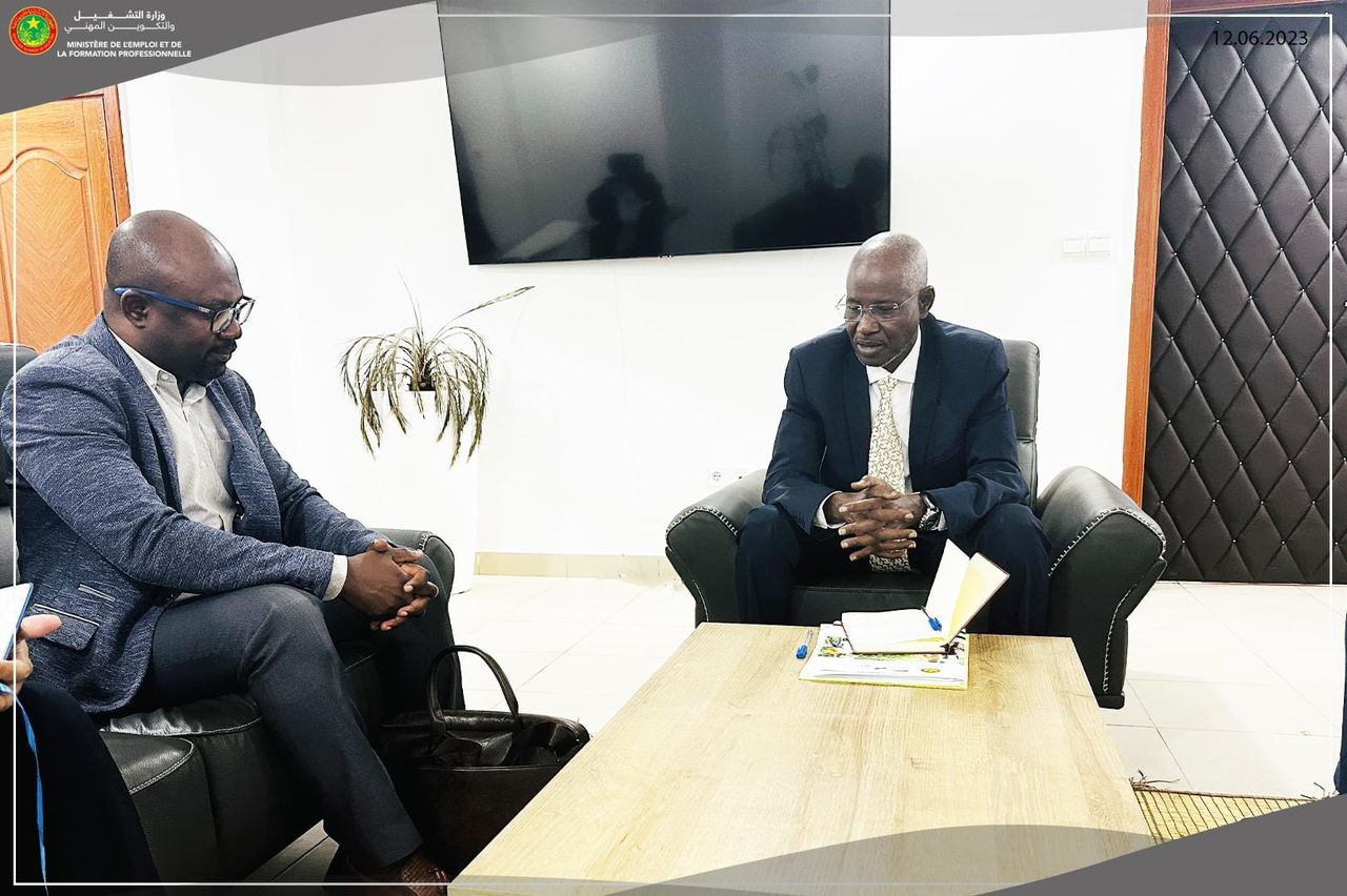 Le ministre de l'Emploi reçoit le chef de mission du Projet d'Appui à l'Employabilité de la BAD