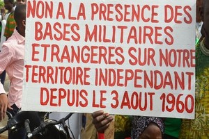 Manifestation contre les bases militaires étrangères au Niger