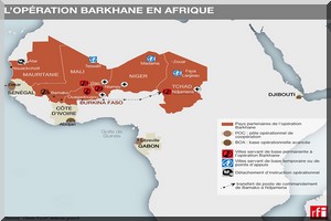 Infographie: l'opération Barkhane en Afrique
