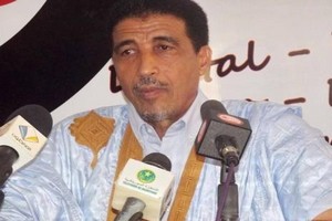 Le candidat Mohamed Ould Maouloud préside un meeting dans la ville de Kaédi
