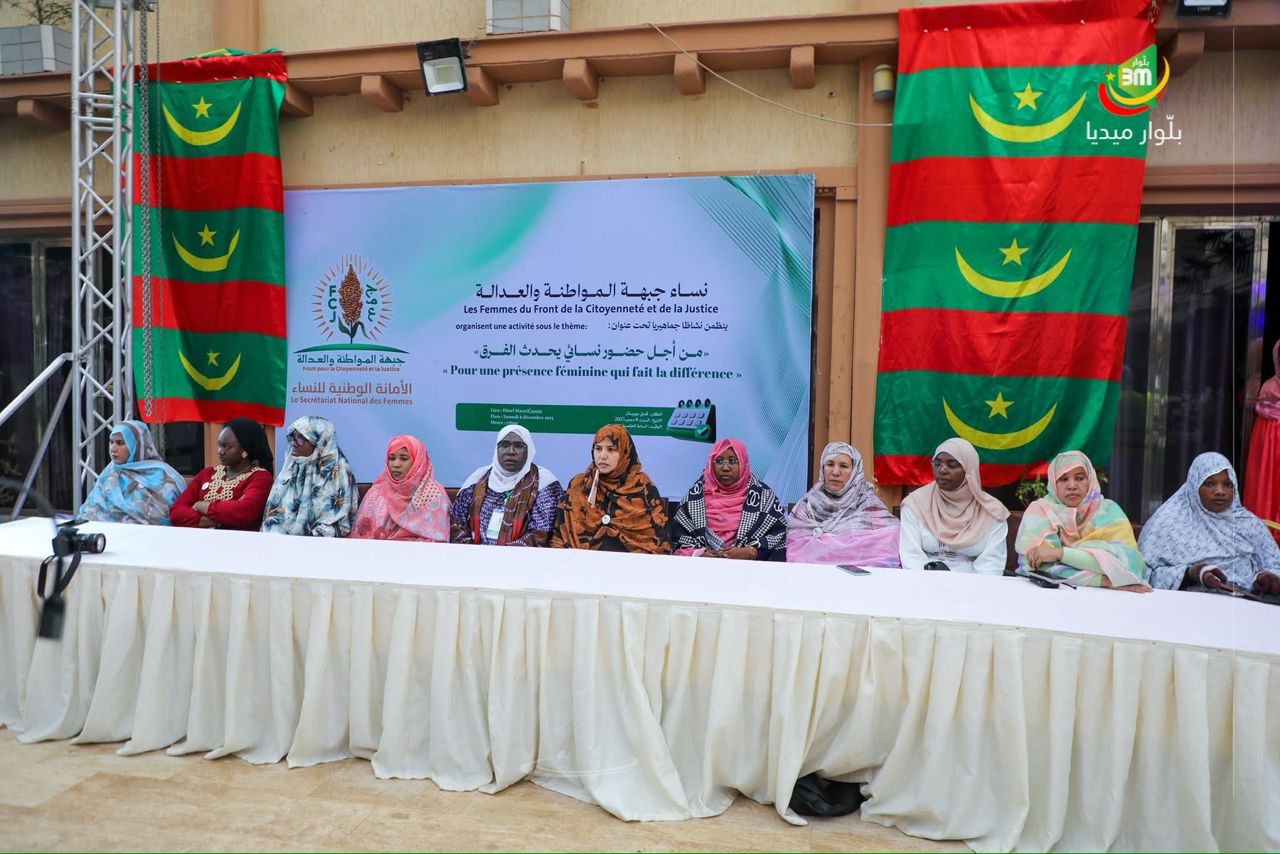 Les femmes du Front pour la Citoyenneté et la justice organisent un meeting populaire