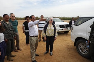 Visite de la Directrice du Département Afrique de l’Ouest  de la GIZ Dr Maener au Parc Diawling