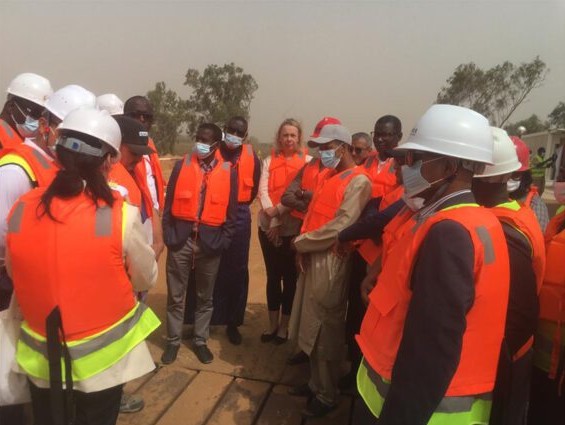 Une délégation du Haut Comité conjoint entre la Mauritanie et le Sénégal inspecte le projet du pont de Rosso