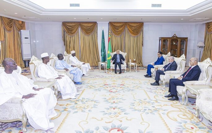 Une délégation ministérielle sénégalaise en visite en Mauritanie rencontre Ghazouani