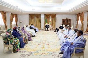 Le Président Ghazouani reçoit les députés de l’UPR du Hodh Charghi
