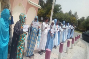 Des professeurs de l’enseignement supérieur en sit-in devant la présidence