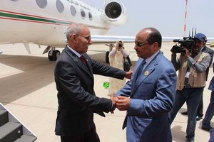 Arrivée du Président de la République Arabe Sahraouie à Nouakchott pour prendre part au Sommet Africain