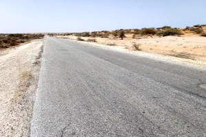 Reprise des travaux de réhabilitation de la route Nouakchott-Rosso (tronçon Nouakchott-Bombri)