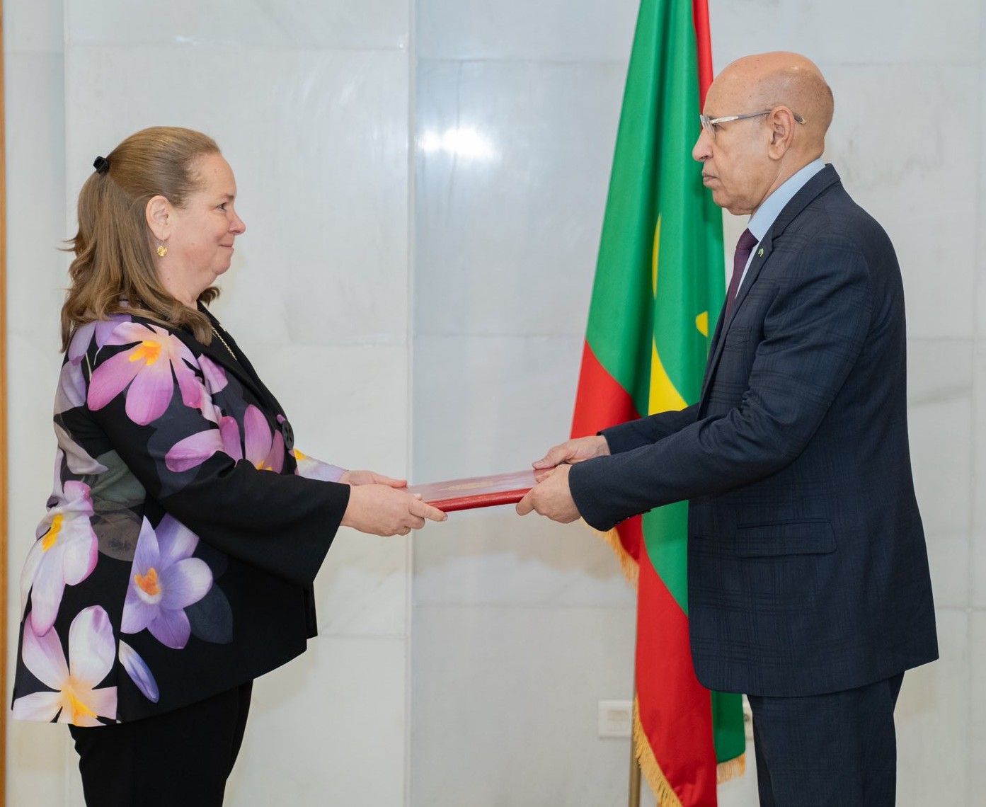 Le Président de la République reçoit les lettres de créance de la nouvelle ambassadrice d’Italie