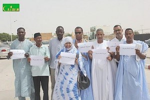 Journalistes en sit-in de protestation