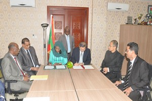 Réception du complexe olympique de Nouakchott après le parachèvement des travaux de réhabilitation et de rénovation 