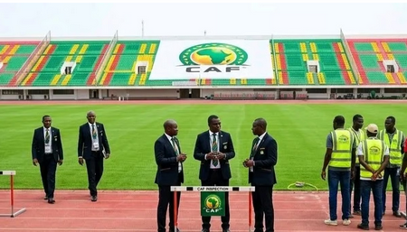 CAN 2027 (Q) : La CAF inspecte le Stade olympique de Nouakchott avant le choc Mauritanie - Burkina