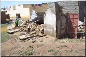 Guidimakha/ Plusieurs maisons effondrées à Tachott Bérané [PhotoReportage]