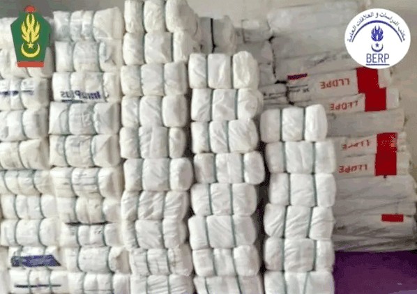Près de 5 tonnes de sacs plastiques de contrebande saisies par la gendarmerie sur l’axe Nouakchott-Rosso