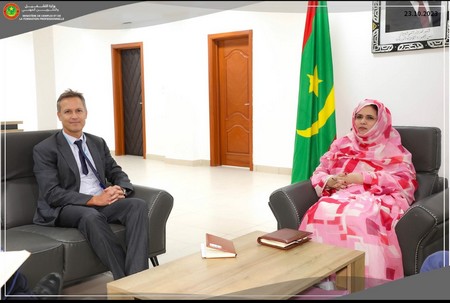 La Ministre de l’Emploi reçoit l’Ambassadeur de l’Union européenne en Mauritanie