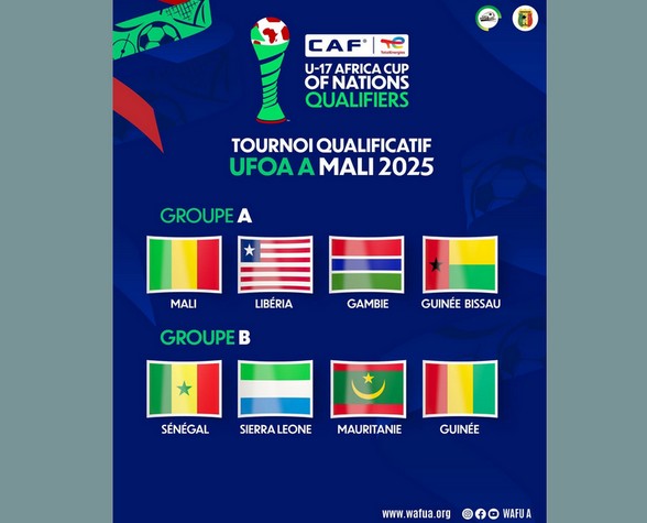 UFOA A U17 – Bamako 2025 : tirage relevé pour la Mauritanie
