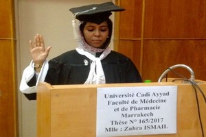 La meilleure mention pour une étudiante mauritanienne à la faculté de médecine de l'Université Cadi Ayyad 