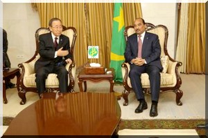 Déclaration du Secrétaire général des Nations Unies à la presse après sa rencontre avec le Président de la République islamique de Mauritanie