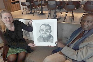 Le combat de Biram Dah Abeid inspire l’artiste peintre néerlandaise Ruth Bebschop