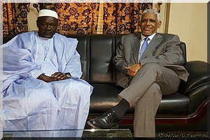 Le Président BALAS reçu en audience par Le Ministre de La Justice, Maître BRAHIM ould Daddah